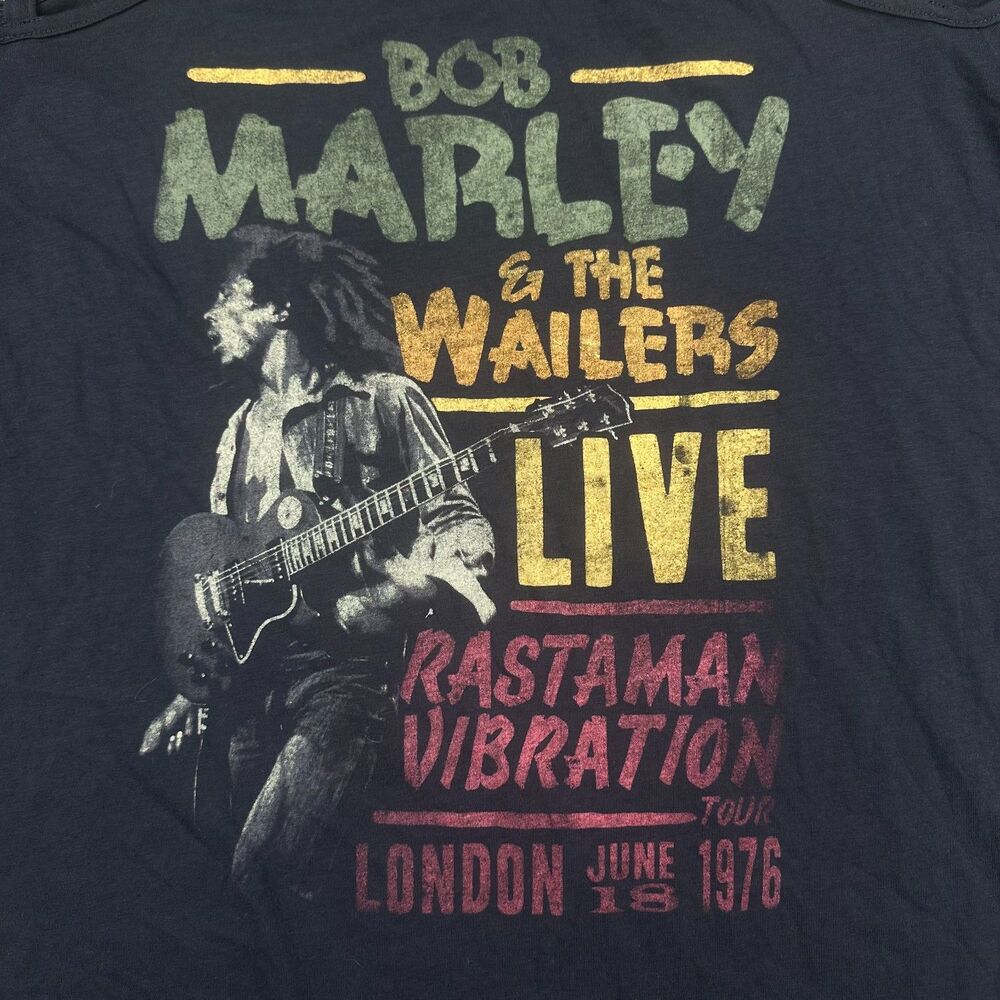 Bob Marley & The Wailers Rastaman Vibration Women's 2XL Strappy Short Sleeve Blo